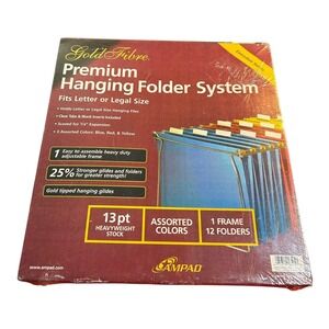 Ampad Gold Fibre Premium Hanging Letter Legal Folder System 23pt Assorted Colors